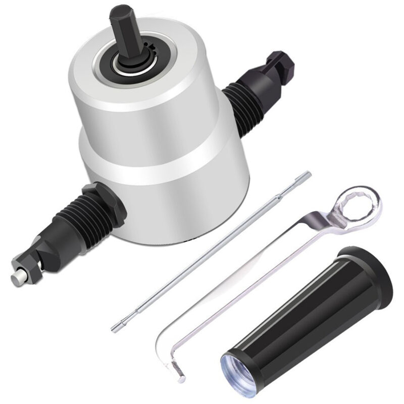 YT-160A coupe-grignoteuse à double tête avec boîte en métal accessoire de perceuse coupe-tôle