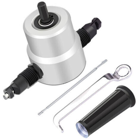 YT-160A coupe-grignoteuse à double tête avec boîte en métal accessoire de perceuse coupe-tôle