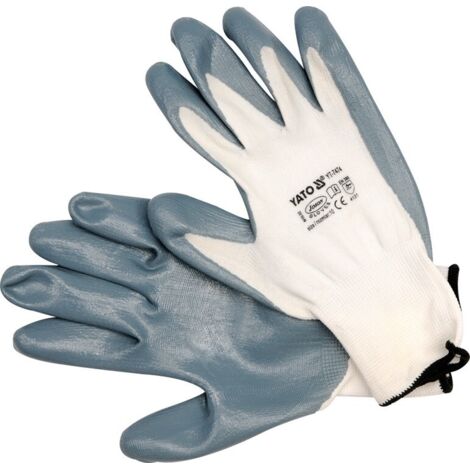 YT YATO-7474-GANTS DE TRAVAIL RÉSISTANCE AUX HUILES 10'' YT-7474