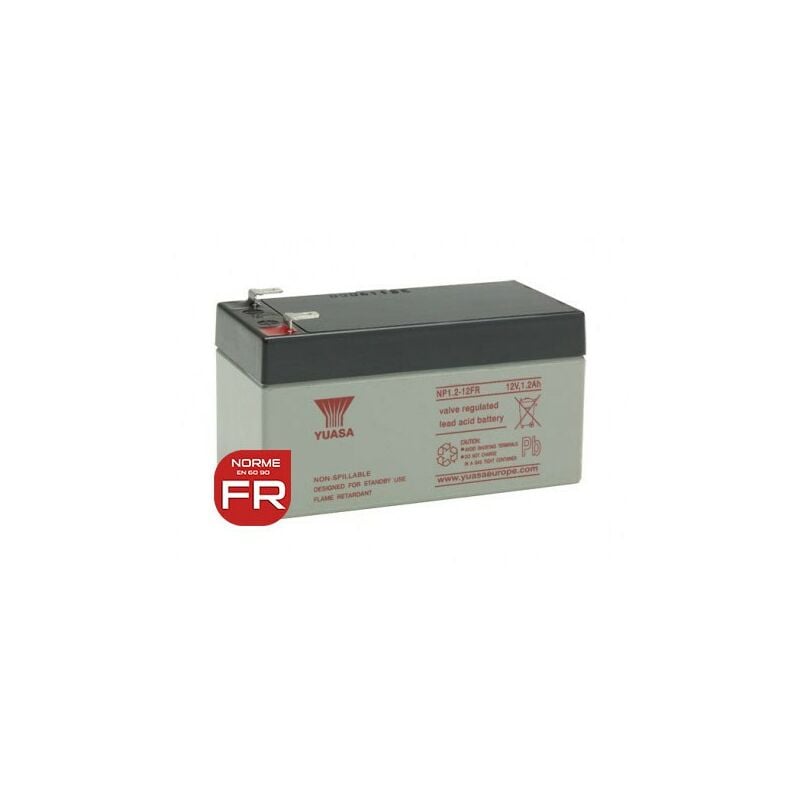 Yuasa - Batterie NP1.2-12FR agm - 12V - 1.2Ah