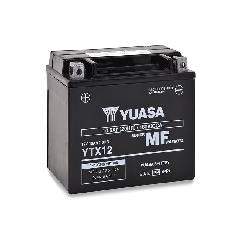 

Batería moto YTX12-BS / YTX12 12V 10Ah - Yuasa