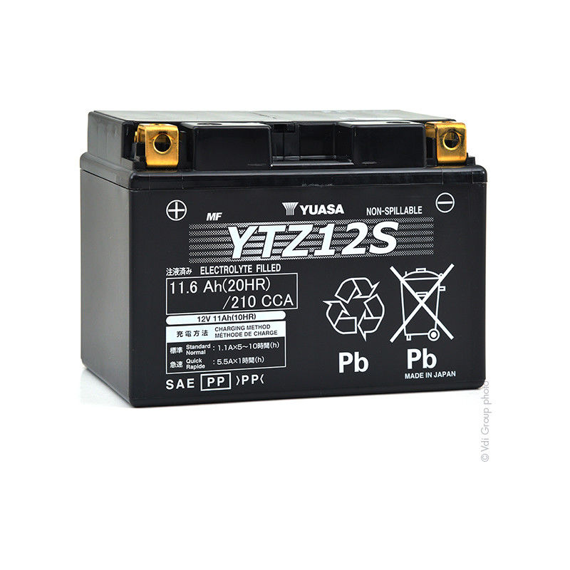 

Yuasa - Batería moto YUASA YTZ12S 12V 11Ah