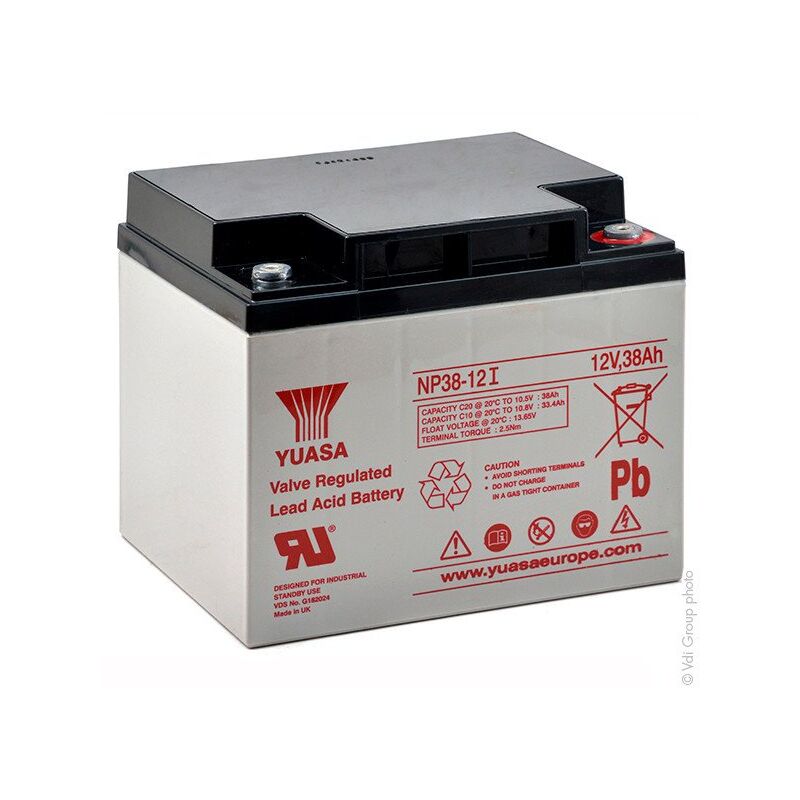 

Yuasa - Batería plomo AGM YUASA NP38-12I 12V 38Ah M5-F