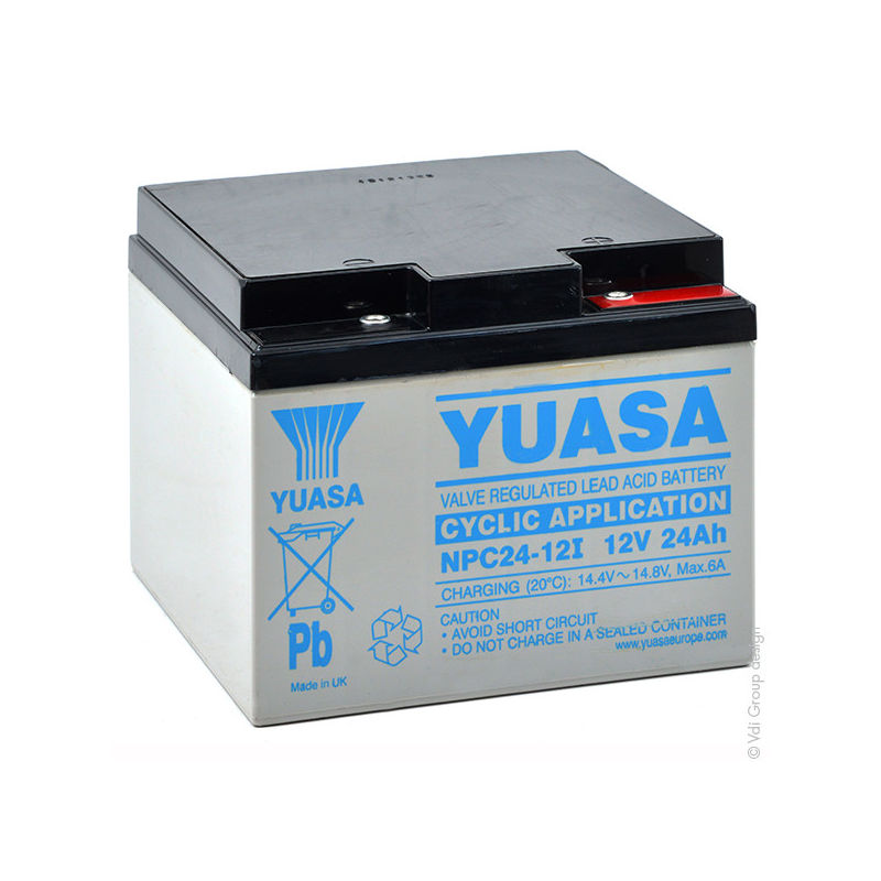 

Yuasa - Batería plomo AGM NPC24-12I 12V 24Ah M5-F