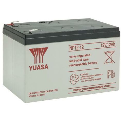 Yuasa Batteria ermetica al piombo 12V 12Ah - NP12-12