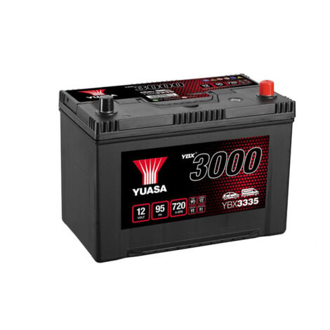 Yuasa – Batterie démarrage 12V 95Ah 720A – Technologie plomb calcium – Entretien sans – Compatible voitures et camionnettes - YBX3335