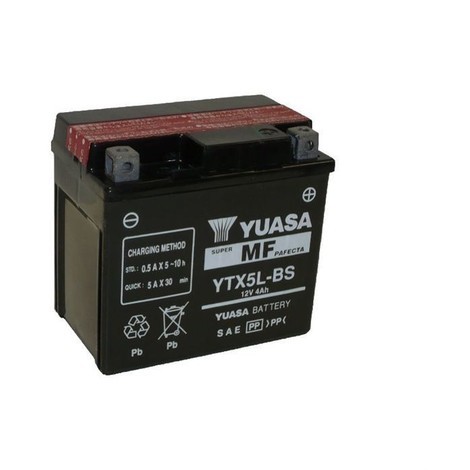 4.0Ah YUASA Batterie Moto 12V YTX5LBS