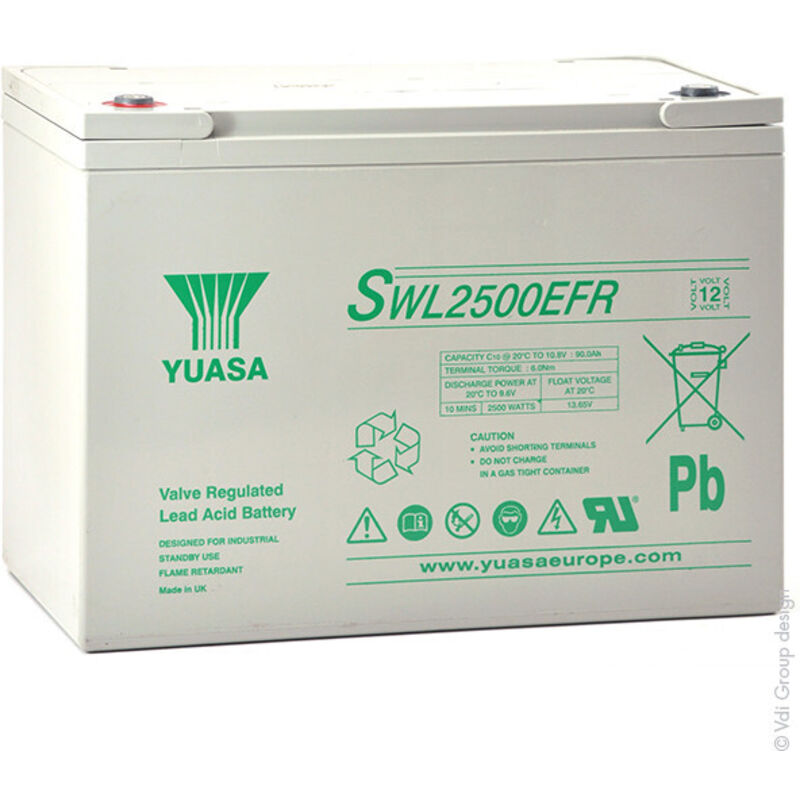 Batterie onduleur (ups) SWL2500EFR 12V 93.6Ah M6-F - Yuasa