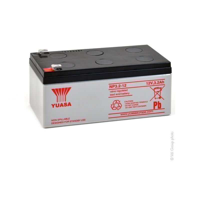 Yuasa - Batterie plomb agm NP3.2-12 12V 3.2Ah F4.8