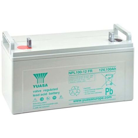 Yuasa - Batterie plomb AGM YUASA NPL100-12FR 12V 100Ah M10-M