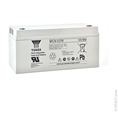 Yuasa - Batterie plomb AGM YUASA NPL78-12 IFR 12V 78Ah M8-F
