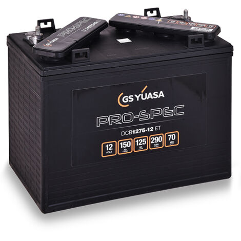 Yuasa - Batterie traction YUASA PRO-SPEC DCB1275-12 12V 150Ah M8-V