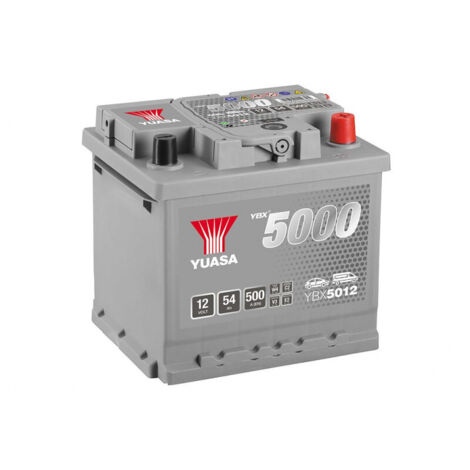 Yuasa – Batterie voiture 12V 54Ah 500A – YBX5012 – Plomb Calcium pour véhicules légers – Puissance de démarrage élevée