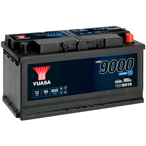Yuasa - Batterie voiture Yuasa Start-Stop AGM YBX9019 12V 95Ah 850A