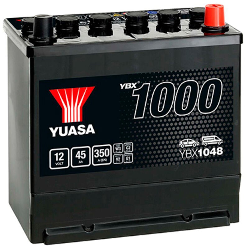 Yuasa - Batterie voiture YBX1048 12V 45Ah 350A