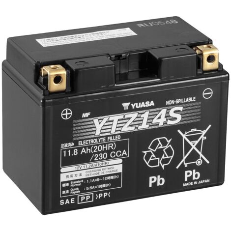 YUASA YTZ14S 12V 11.2AH YTZ14SWC MOTORRADBATTERIE
