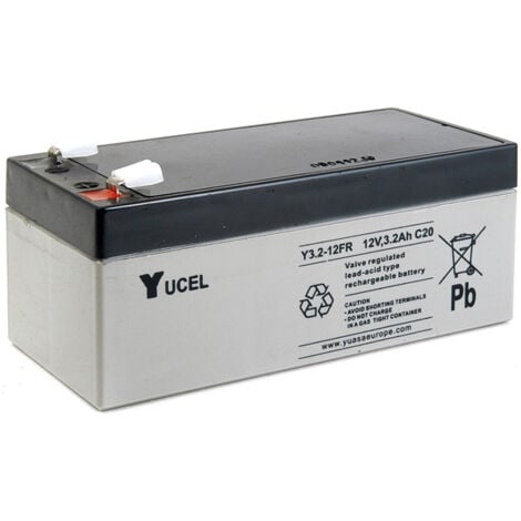 Yucel - Batterie plomb AGM YUCEL Y3.2-12FR 12V 3.2Ah F4.8
