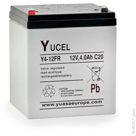 Yucel - Batterie plomb AGM YUCEL Y4-12FR 12V 4Ah F4.8