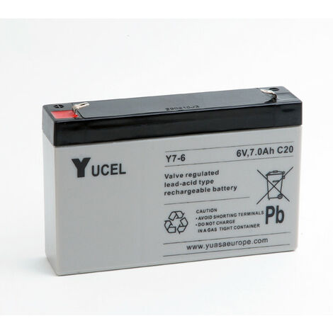 Yucel - Batterie plomb AGM YUCEL Y7-6 6V 7Ah F4.8