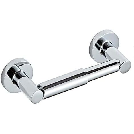 Yuet Derouleur Papier Toilette Porte Support Rouleau Distributeur Original Rond Flexible pour Rouleau De Rangement pour Salle De Bain Ou Cuisine - Acier Inoxydable Chromé