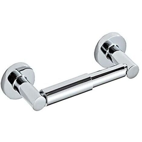 Yuet Derouleur Papier Toilette Porte Support Rouleau Distributeur Original Rond Flexible pour Rouleau De Rangement pour Salle De Bain Ou Cuisine - Acier Inoxydable Chromé