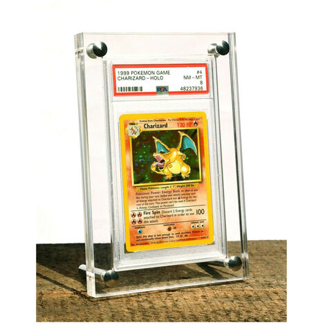 Yugioh – bote de protection pour cartes Pokemon Premium, cadre noir, étui magnétique en acrylique pour cadeaux de collection