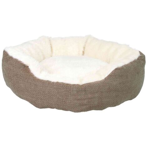 Yuma cuccia diametro 45cm colore marrone/bianco-lana