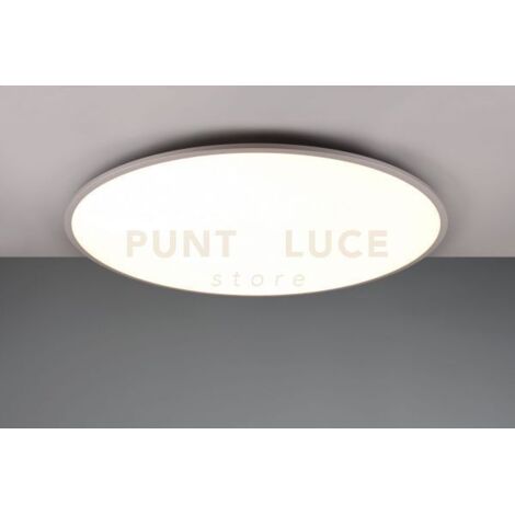 YUMA PLAFONIERA LED 53W 6700lm, 3000 - 6500KCBORDO ALLUMINIO CON TELECOMANDO MULTIFUNZIONE D. 100CM DIMMERABILE