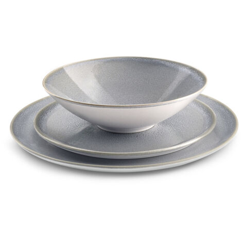 Yumi Gris - Service de vaisselle 18 pièces