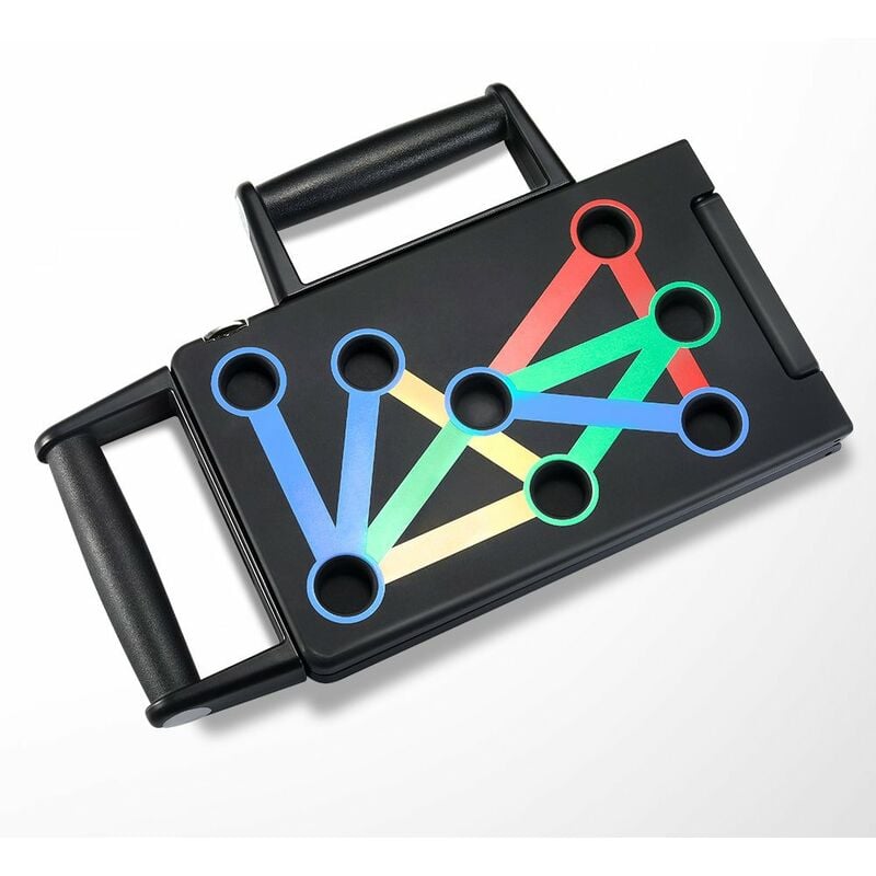 

Tablero de soporte de push-up portatil Sistema de entrenamiento de push-up codificado por colores Prensa de potencia plegable Soporte de empuje