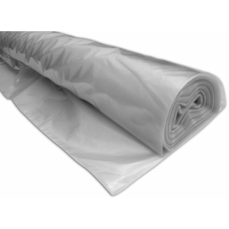 Yuzet - Economy 40MU Temporary Protective Sheeting 4m x 25m tps Clear dust sheet barrier Visqueen