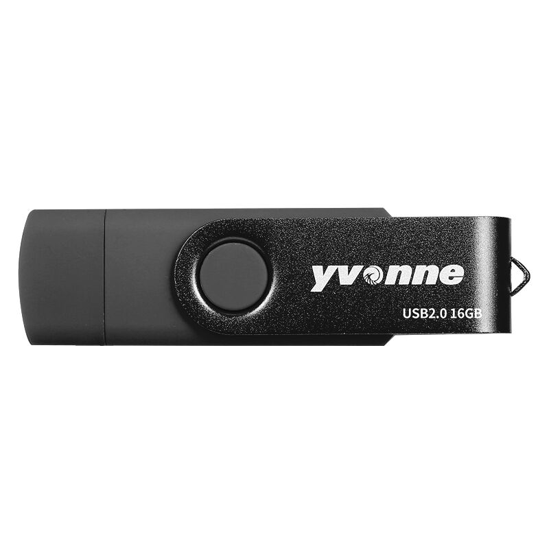 

YT602-2 USB2.0 U Disco giratorio 16GB OTG Unidad flash USB con puertos dobles U Disco para telefono movil / PC / Laptop Negro, Negro, 16 GB - Yvonne