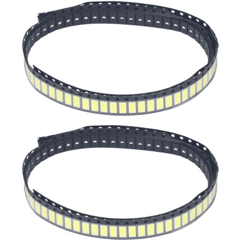 YWBL-WH Lumière SMD Blanc Froid, 200 Pièces 7030 Perles de Lampe SMD Blanc Froid Fils d'or économes en énergie 6 V 1 W 8000-10000 K pour équipement d'éclairage, Ampoules LED