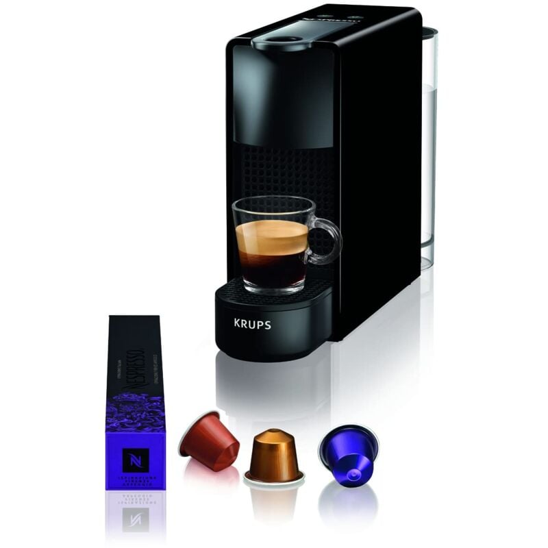 Image of Nespresso Krups Macchina da caffè cialde, Macchina da caffè espresso compatta, 2 dimensioni di tazze, Spegnimento automatico, Essenza Mini Nero