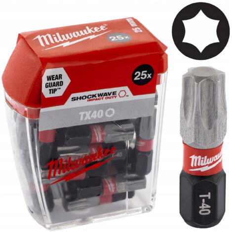 (z) Großpackung BIT SHOCKWAVE TX40 25mm (25 Stück)