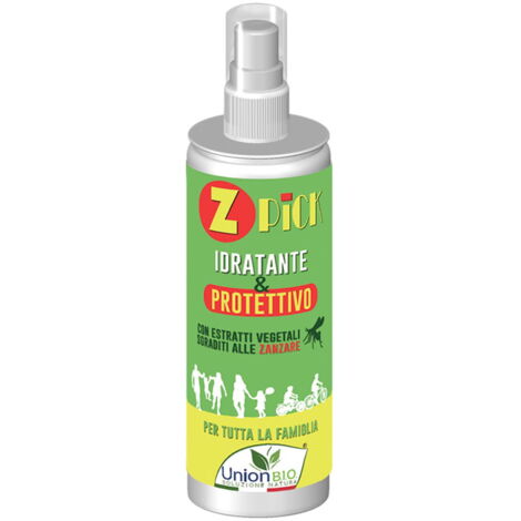Z PICK Lozione idratante e protettiva con estratti vegetali sgraditi alle zanzare per adulti e bambini 125 ml