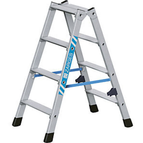Z300 Escalera plegable Professional, acceso por dos lados 2 x 4 peldaños