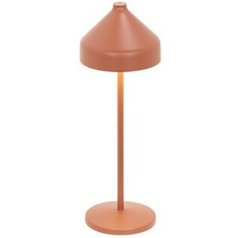Zafferano AMELIE Lampada a led da tavolo Terracotta ricaricabile e dimmerabile