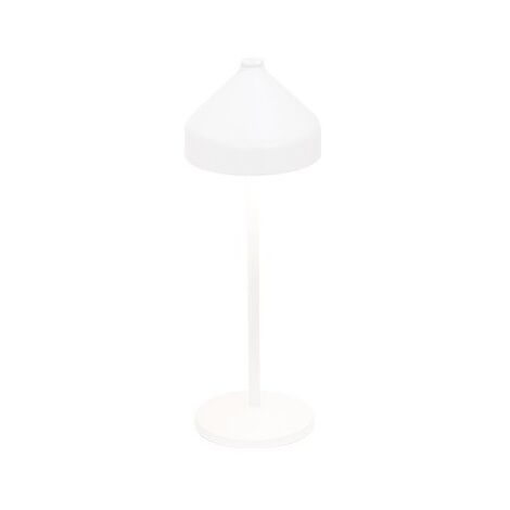 Zafferano AMELIE Lampe de table LED blanche rechargeable et dimmable