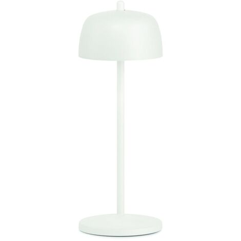 Zafferano CIRCE Lampe de table LED blanche rechargeable et dimmable