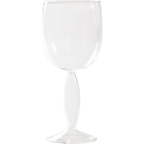 Zafferano Lot de 4 Verres à Vin Rouge Dorici en Verre Borosilicaté Soufflé à la Main Transparent - Élégance et Design pour Dégustations Exclusives