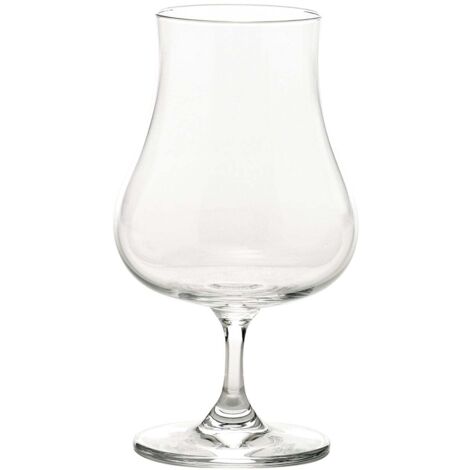 Zafferano Lot de 6 Verres Disty 22 cl pour Dégustation de Spiritueux en Verre Sonore Supérieur Transparent Idéal pour Whisky Rhum Cognac et Armagnac