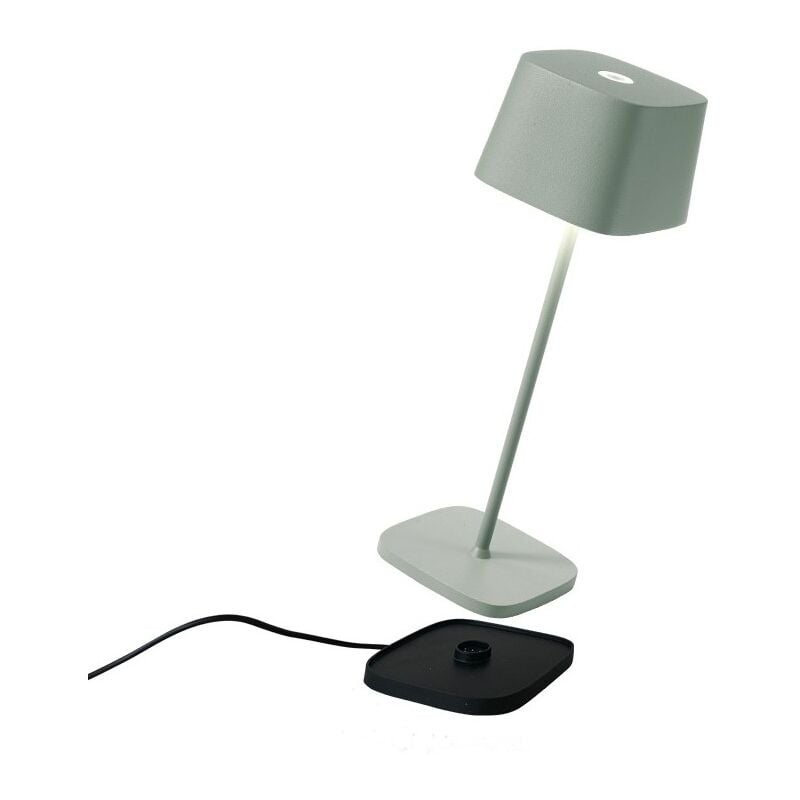 Zafferano - Lampe de table led rechargeable et dimmable Ofelia Pro Salvia