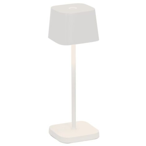 Zafferano OFELIA PRO MICRO Lampe de table LED blanche rechargeable et dimmable