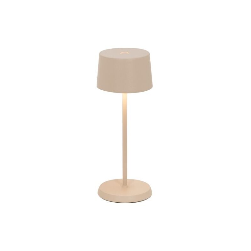 Olivia pro micro led lampe de table Sabbia rechargeable et dimmable - Zafferano