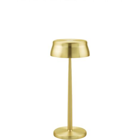 Zafferano SISTER LIGHT Wi-fi Lampada a led smart da tavolo Oro ricaricabile e dimmerabile