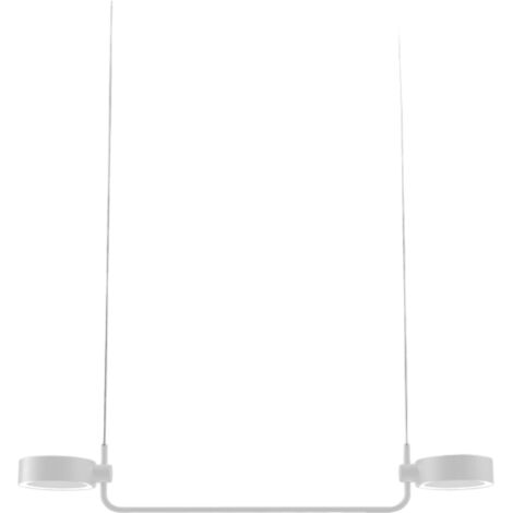 Zafferano SUPER O Suspension LED blanche rechargeable et dimmable