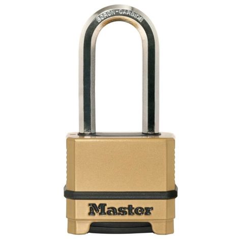 MASTER LOCK Zahlenschloss EXCELL Messing-Fin. 50mm Bügel 51mm D 9mm