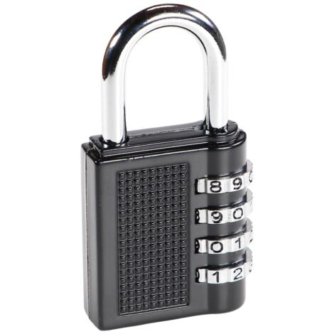 EASYWORK Zahlenvorhangschloss 4-stellige Kombination Zahlenschloss Vorhängeschloss