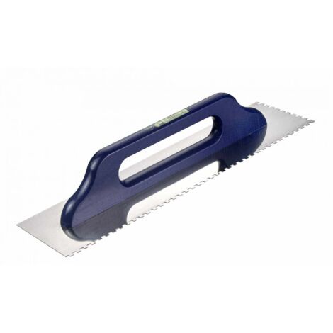 Zahnglättekelle 480 x 130 mm, Zahnung 8 x 8 mm rostfrei Fliesenwerkzeug